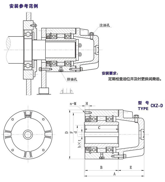 CKZ-D楔塊式超越榴莲视频污在线观看結構圖 CKZ-D楔塊式超越榴莲视频污在线观看結構圖