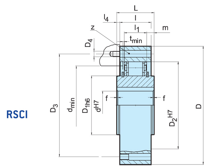 RSCI 180-300單向逆止器結構圖 RSCI 180-300單向逆止器結構圖